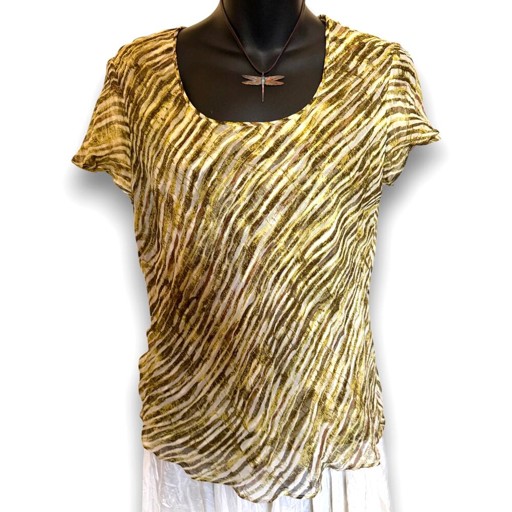 ✨ woodland fairy 100% silk top ✨